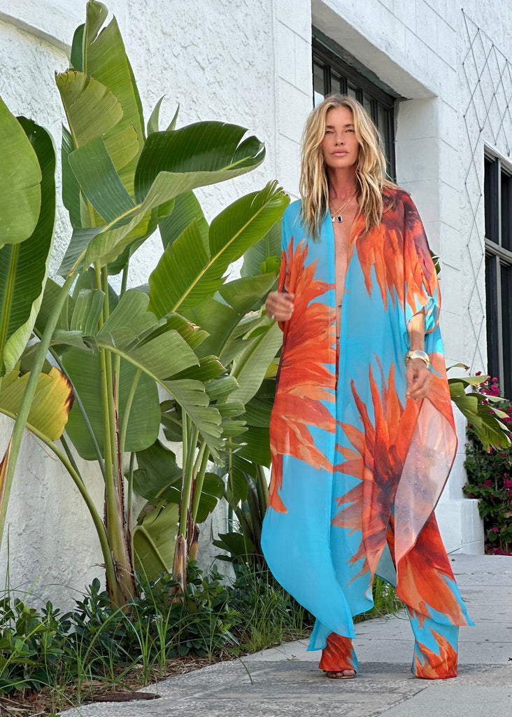 Erte Kaftan Wild Sunflower