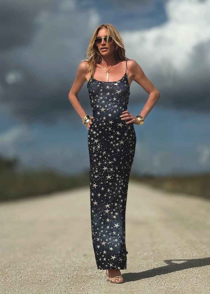 Robe Ella Pétales Indigo