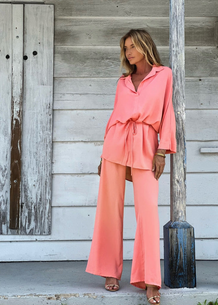 Audrey Pant Sexy Peach (Linen Look)