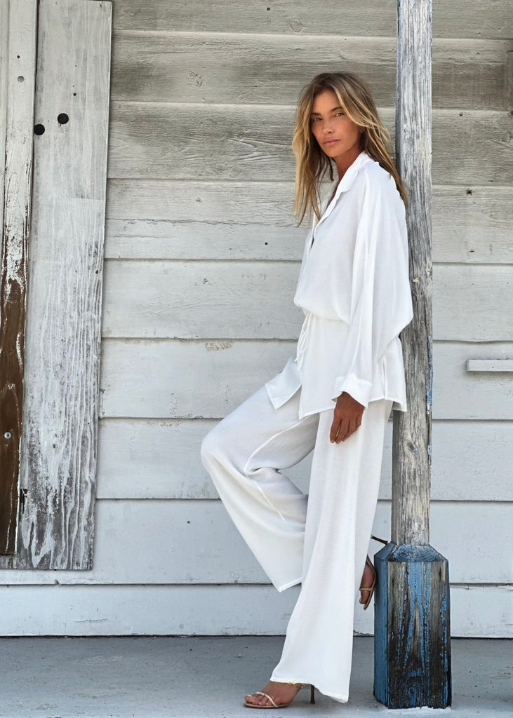 Audrey Pant Off White (Linen Look)