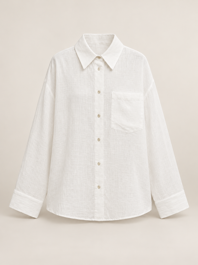 Chemise boutonnée surdimensionnée Johnny