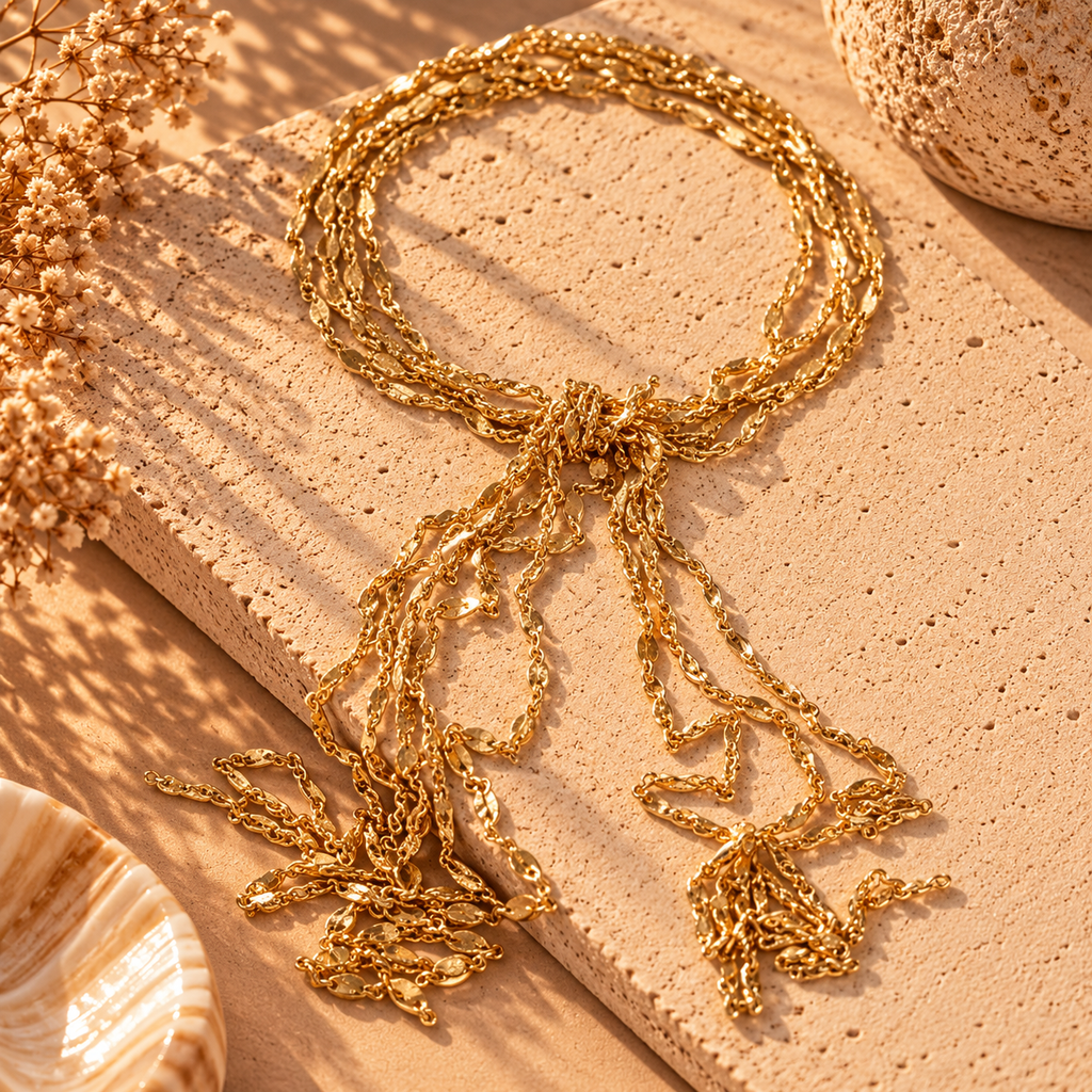 The Gilded Cascade Necklace