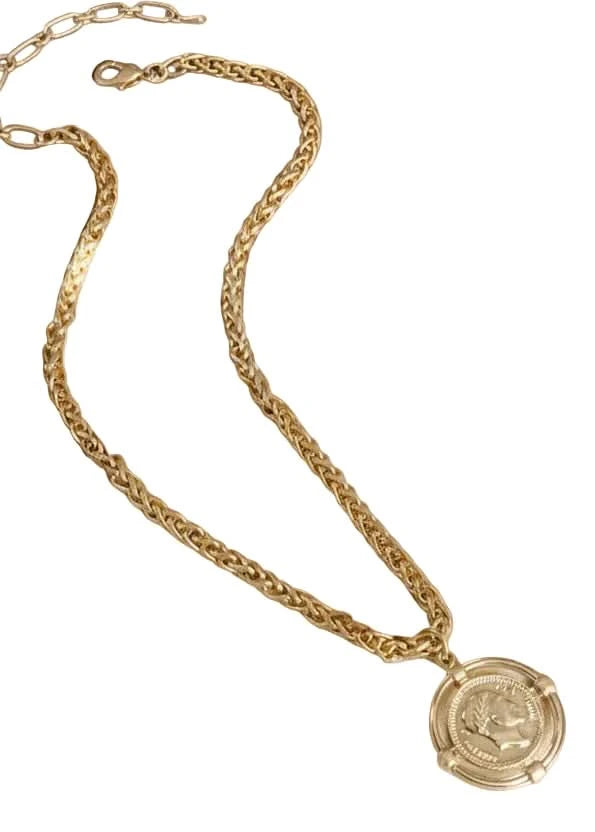 Framed Coin Necklace