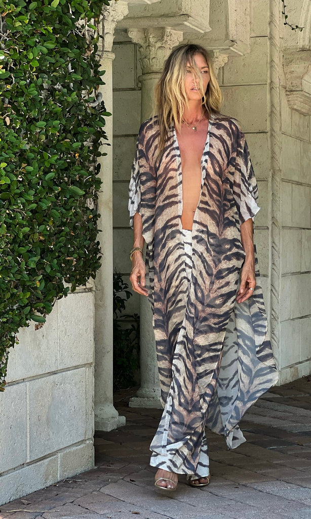 Erte Kaftan Faded Tiger